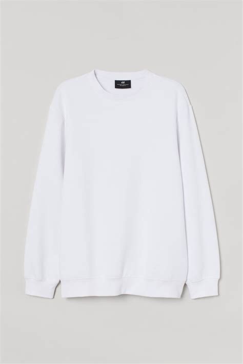 h&m white sweater